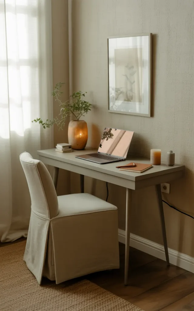 Use a console table as a desk.
