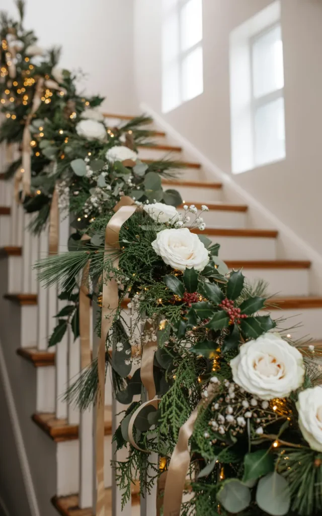 Use fresh flowers for an elevated holiday twist