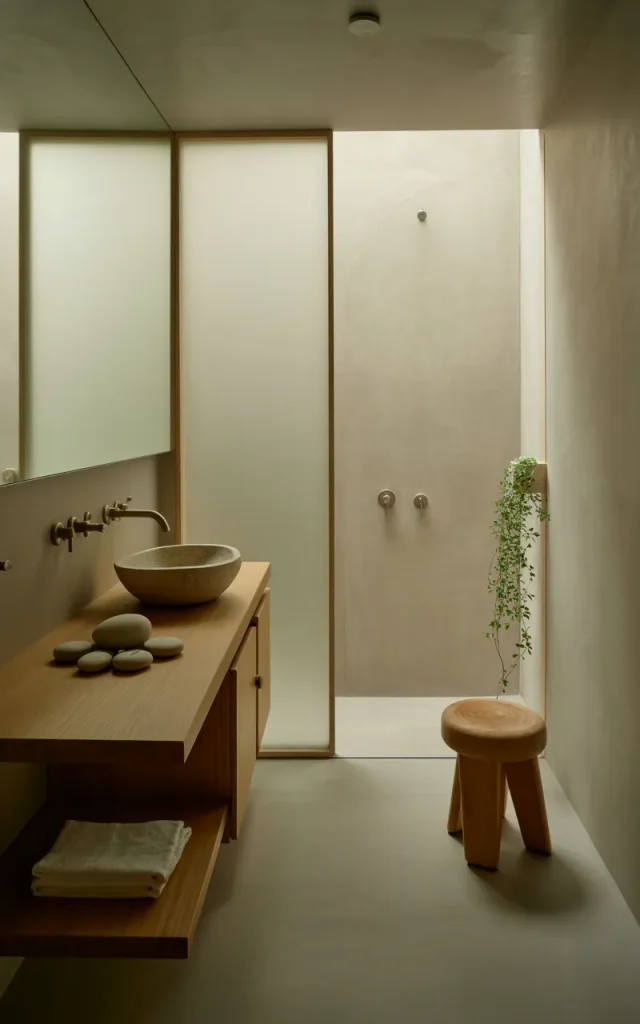 Use microcement for a seamless finish