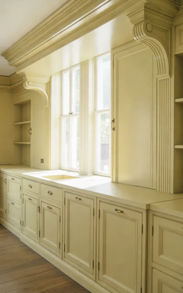 Add Decorative Crown Molding Above Cabinets