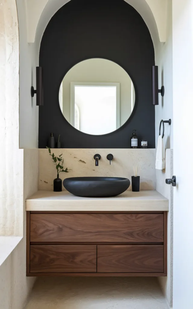 Add Drama With a Black Vessel Sink