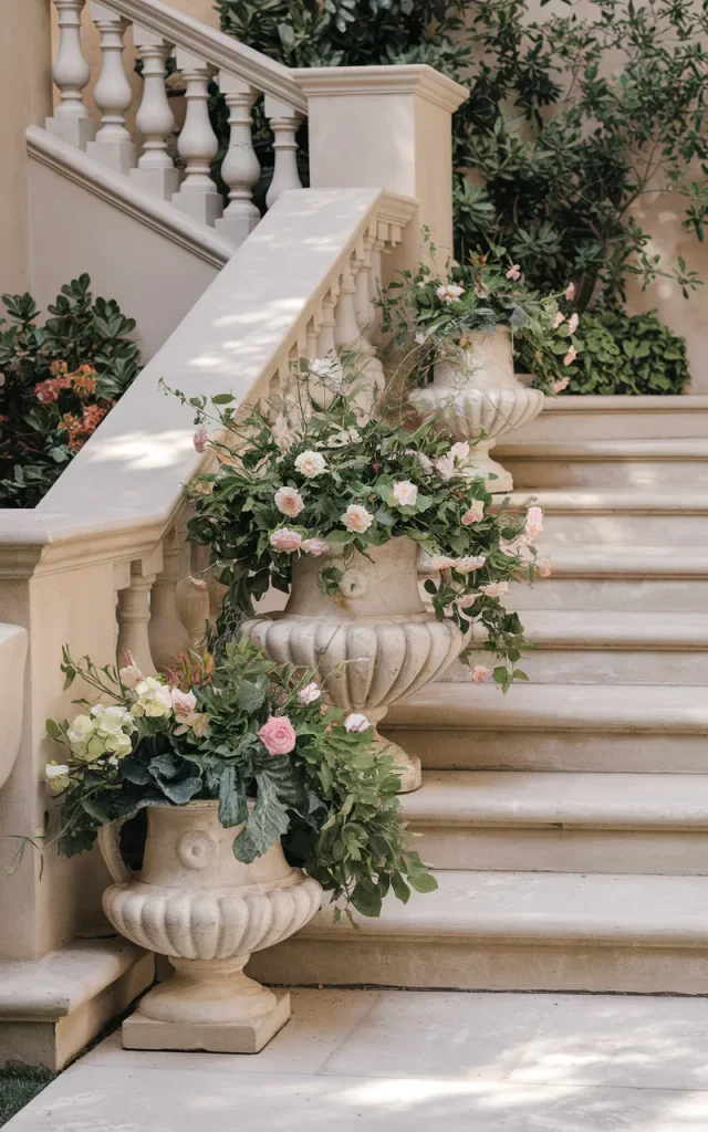 Add Oversized Planters Along the Entry