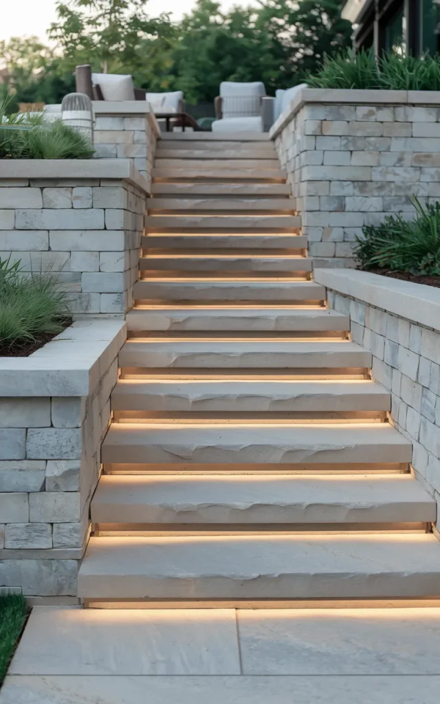 Add Stair Lighting Along Every Tread