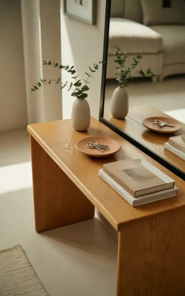 Add a Sleek Console Table for a Modern Welcome