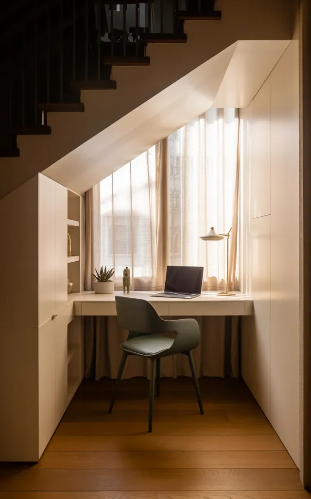 Add a compact workspace nook on the landing 💻
