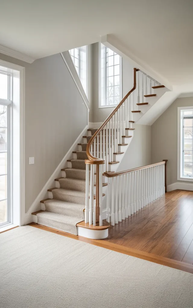 Blend Multiple Floors with Matching Stair Carpet