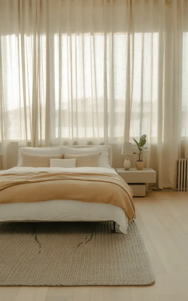 Bring in a Soft, Neutral Area Rug