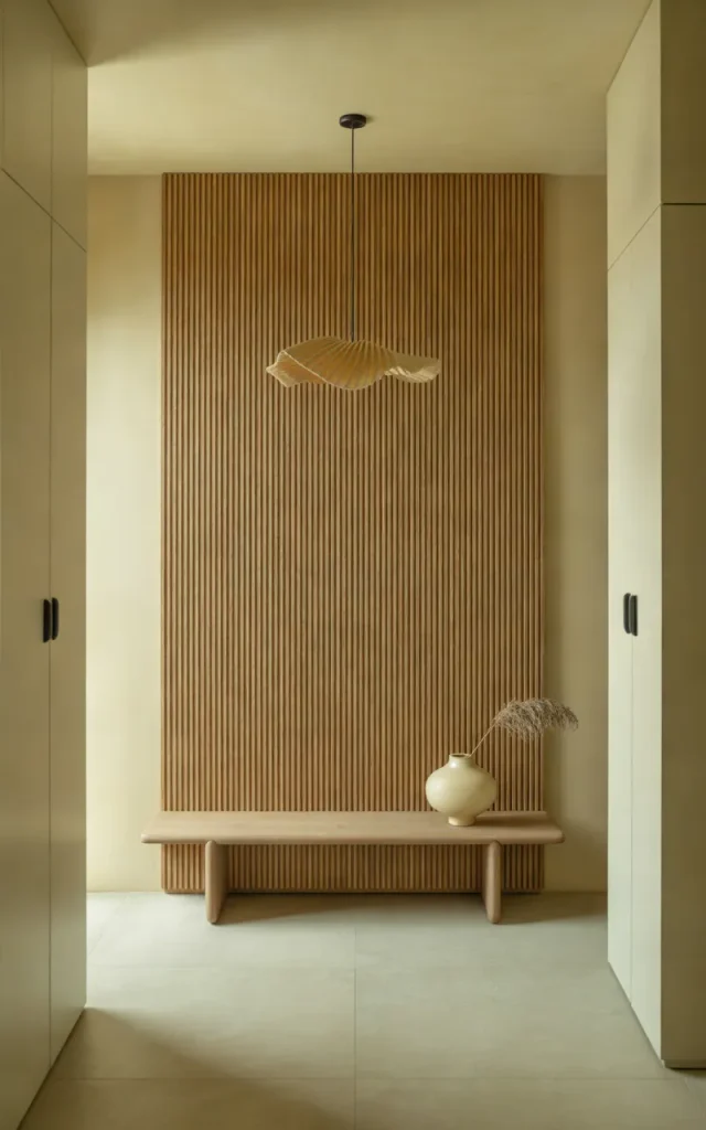 Build a Floor-to-Ceiling Slatted Wood Accent Wall