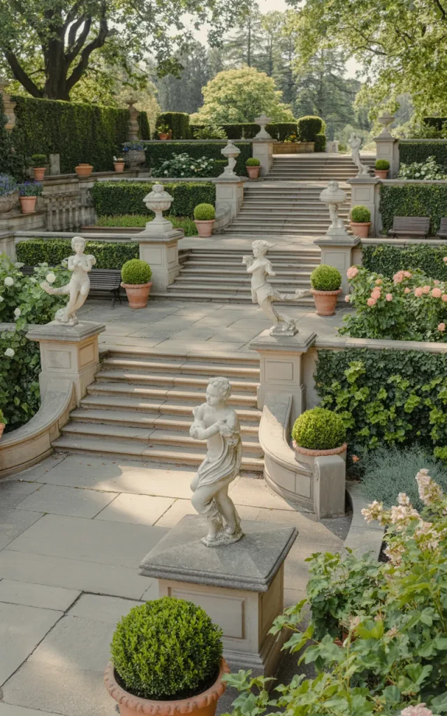 Create Terraced Garden Stair Landings