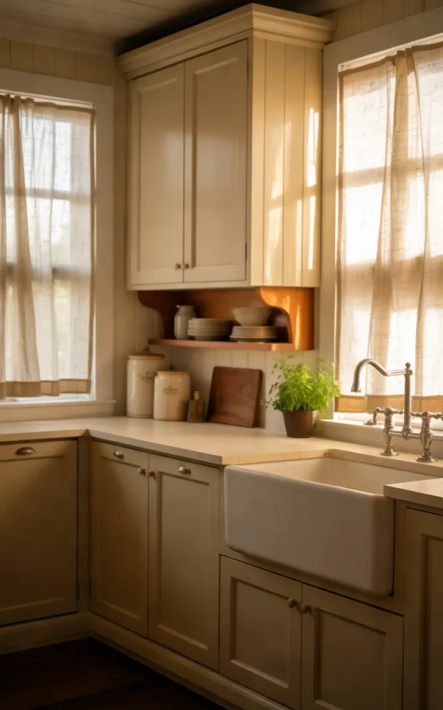 Create a Cozy Farmhouse Kitchen With Shaker Cabinets