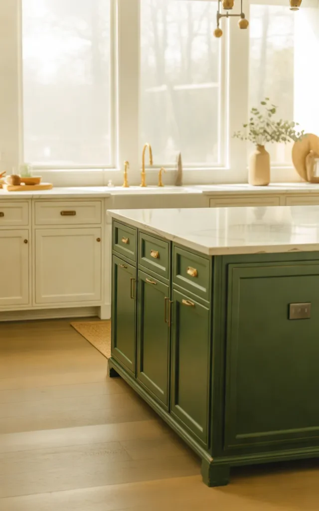 Create a Statement With a Contrasting Kitchen Island