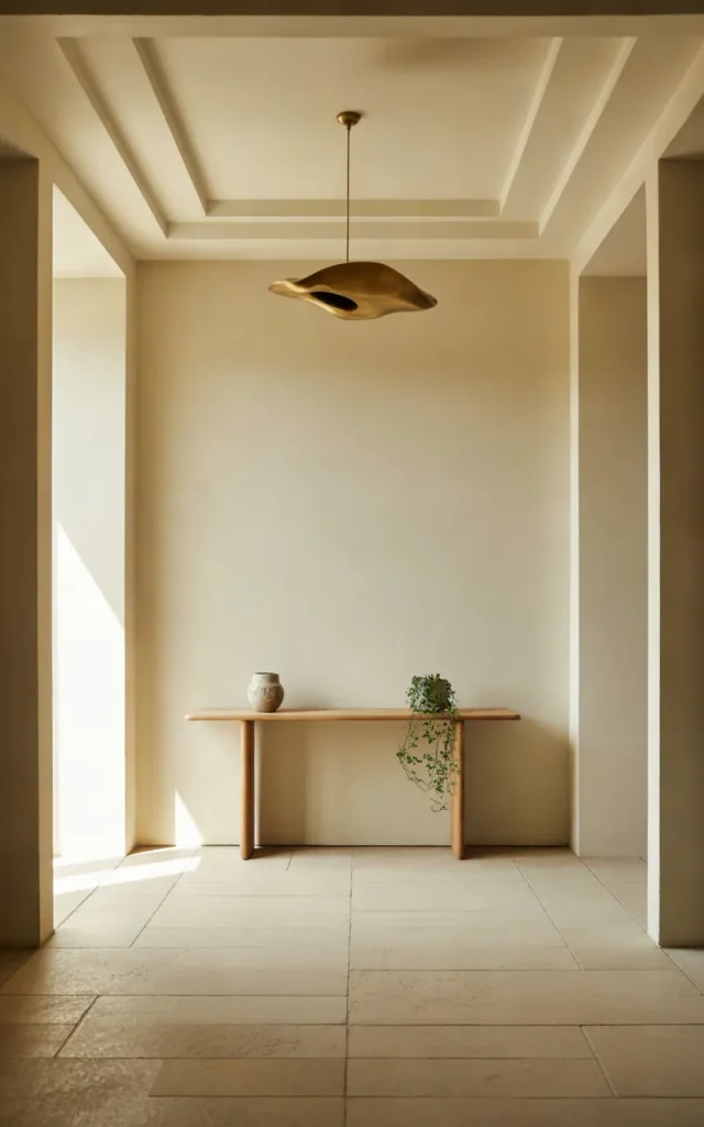 Define the Entrance with a Decorative Ceiling Feature
