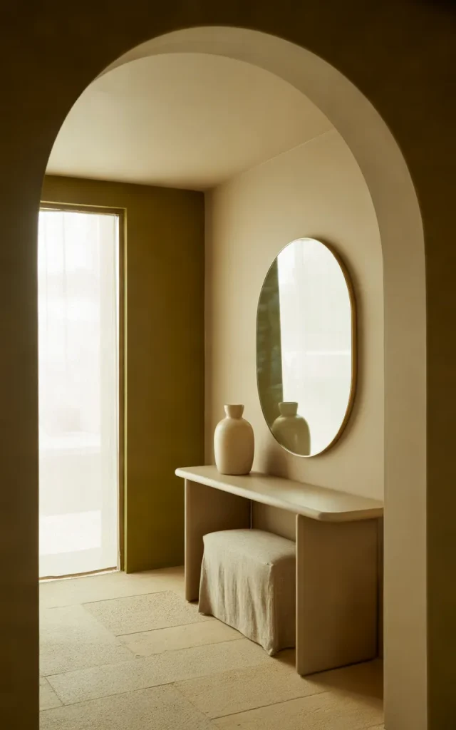 Frame the Entrance with Contrasting Paint