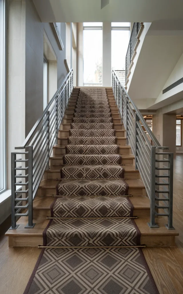 Highlight the Stairs with a Geometric Pattern