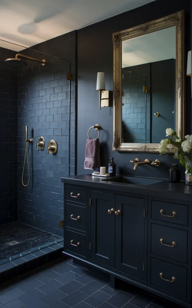 Install Brass Fixtures Against Dark Surfaces