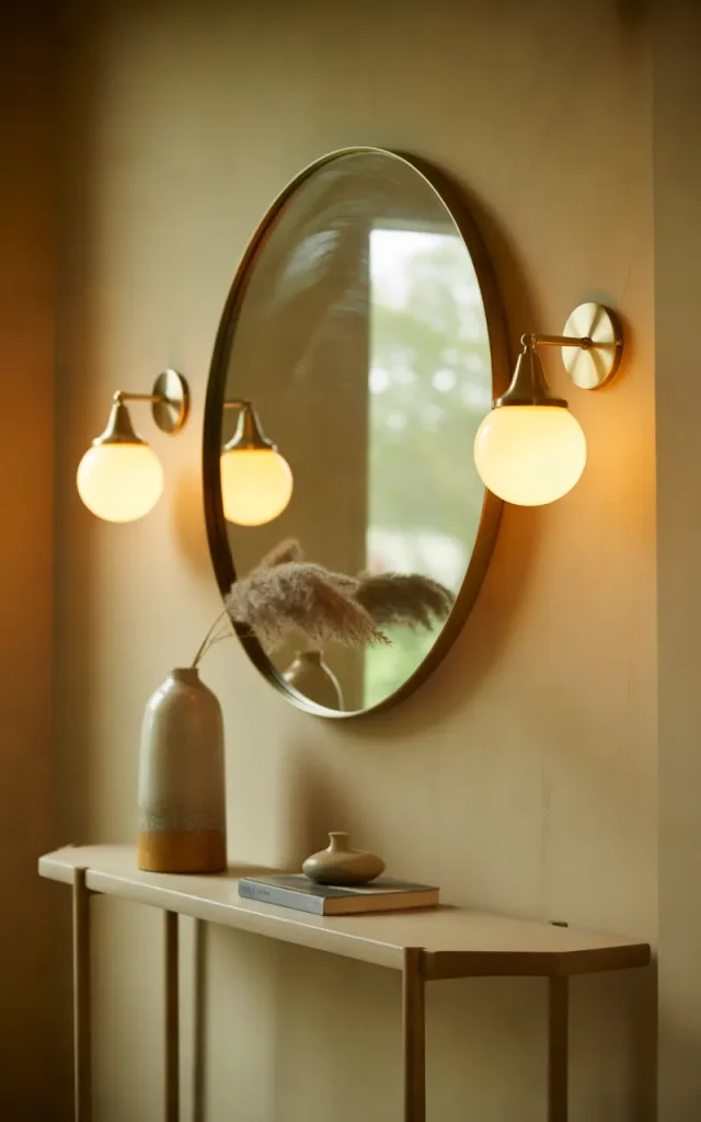 Install Wall-Mounted Lighting Beside the Mirror