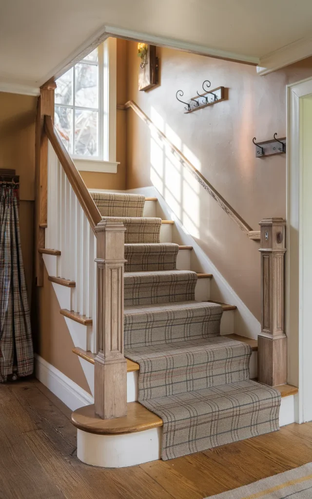 Install a Plaid Runner for Traditional Charm