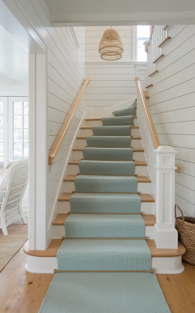 Introduce Coastal Vibes with Light Blue Carpet