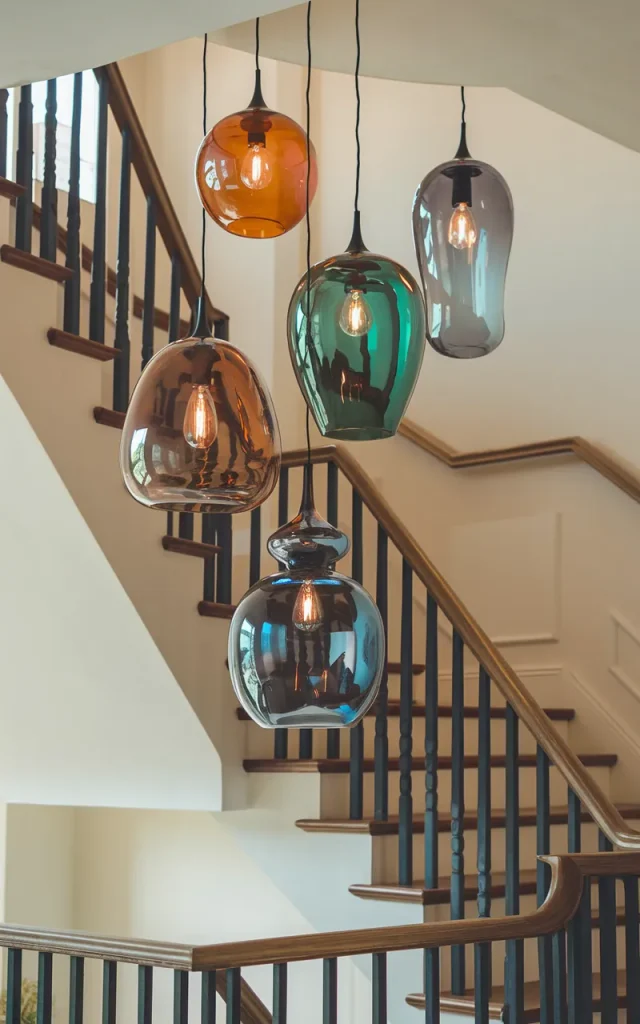 Introduce Color Through Statement Glass Pendants