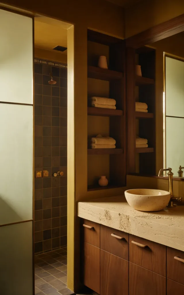 Introduce Deep Brown and Chocolate Bathroom Tones