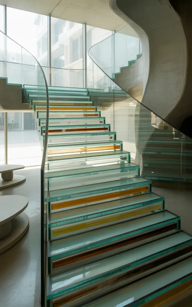 Layer multiple glass textures for depth 🧊