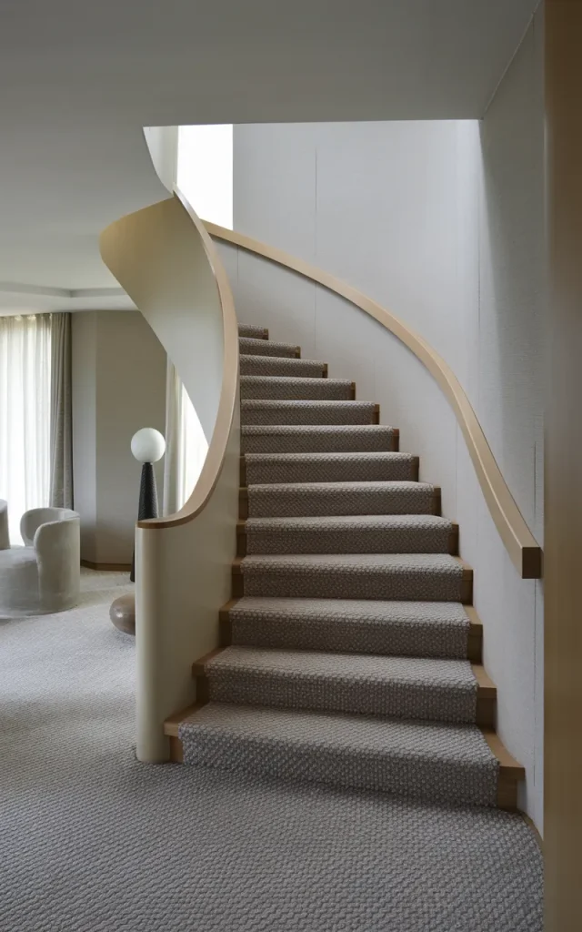 Soften Contemporary Interiors with Textured Gray Carpet