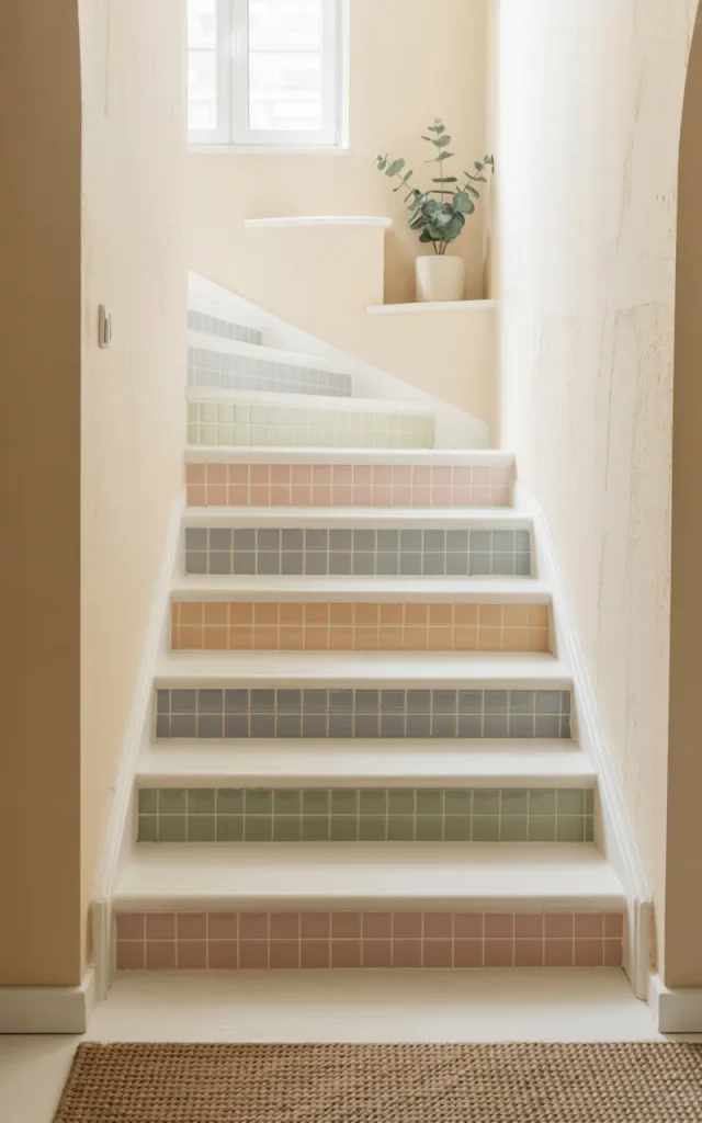 Use pastel tiles for soft personality 🎀